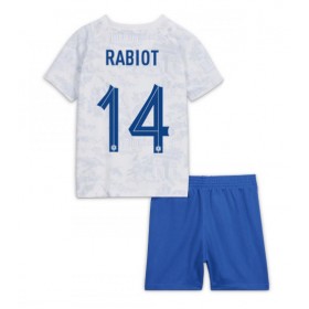 Frankrike Adrien Rabiot #14 Borta Kläder Barn VM 2022 Kortärmad (+ Korta byxor)